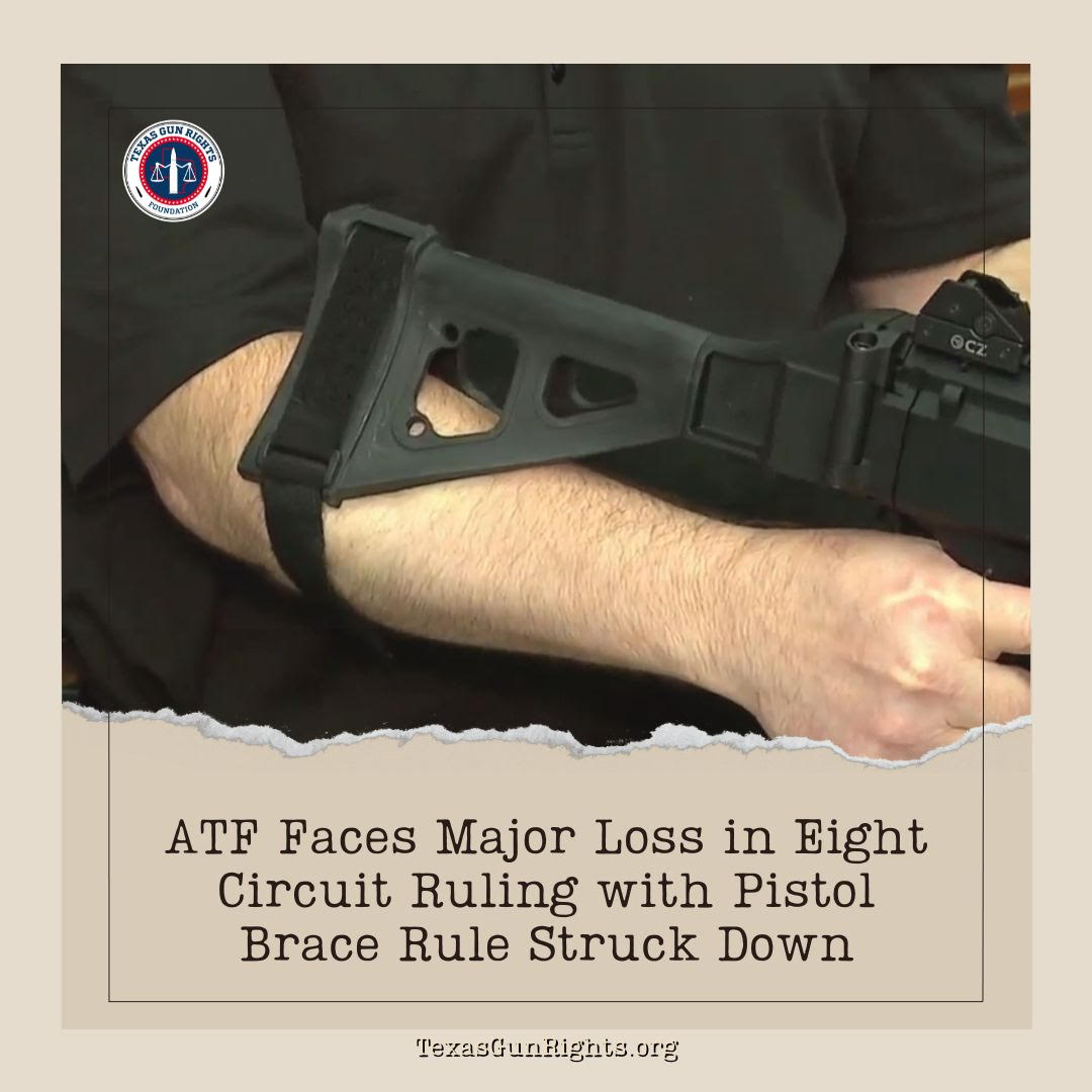 ATF Faces Major Loss in Eight Circuit Ruling with Pistol Brace Rule Struck Down